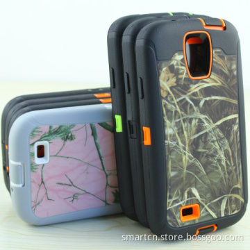 Robot Series Case for iPhone 4S 4 5s 5c 5 S3 S4 Camo Camouflage Realtree Back Belt Clip Stand 3 in 1